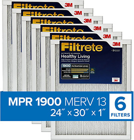 1900 Filtrete 24x30x1 Ac Furnace Air Filter Mpr Healthy Living Ultimate Aller