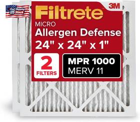 Filtrete 313052992941 24x24x1 Ac Furnace Air Filter Merv 11 Mpr 1000 Micro Allergen Defens