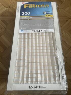 320-4 Filtrete 12x24x1 Air Filter Mpr 300 Merv 5 Dust Reduction 4 Filters