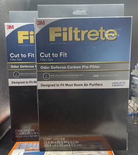 34-8725-0300-7 Filtrete 2 Cut-to-fit Carbon Pre-filters Odor Reduction 6 Month Universal Fit