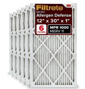 3mfilter-106 Filtrete 12x30x1 Ac Furnace Air Filter Merv 11 Mpr 1000 2 Pack 816g