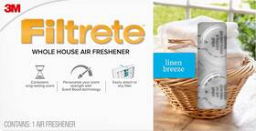 Filtrete 445025978911 Whole House Air Freshener For Ac And Hvac Filter Linen Breeze