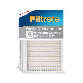 Filtrete 445033068062 16x25x1 Hvac Furnace Air Filter Mpr 300 Merv 5 Dust Reduction 4 Filt