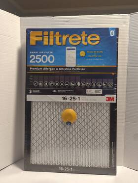 Filtrete 638060137178 16-in W X 25-in L 1-in 14 2500 Smart Premium Filter Case Of 6
