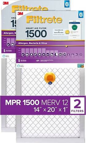 Filtrete 638060164860 14x20x1 Ac Furnace Air Filter Merv 12 Mpr 1500 2 Pack