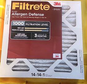 Filtrete 638060187807 2 Filters 14x14x1 Ac Furnace Air Filter Merv Micro Allergen Defense