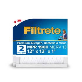1900 Filtrete 638060188057 12x12x1 Ac Furnace Air Filter 13 Mpr Premium Allergen Bacteria And Vir