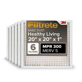 3-mont Filtrete 638060262818 20x20x1 Ac Furnace Air Filter 5 Mpr 300 Capture Unwanted Particles