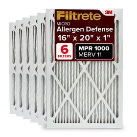 Filtrete 638060262955 16x20x1 Ac Furnace Air Filter Merv 11 Mpr 1000 Micro Allergen Defens