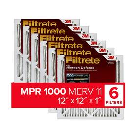 Filtrete 638060263044 12x12x1 Ac Furnace Air Filter 11 Mpr 1000 Micro Allergen Defense 3-month