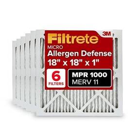 Filtrete 638060263075 18x18x1 Ac Furnace Air Filter Merv 11 Mpr 1000 Micro Allergen Defense 3-m