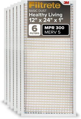 Filtrete 638060263129 20x24x1 Ac Furnace Air Filter Merv 5 Mpr 300 - Pack Of 6