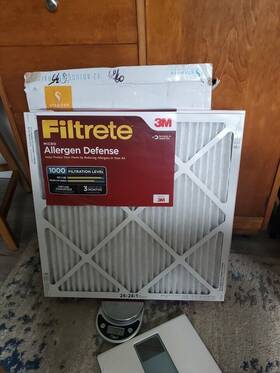 Filtrete 638060263136 24x24x1 Air Filter 2 Pack Mpr 1000 Merv 11 Allergen Defense