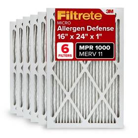 Filtrete 638060263242 16x24x1 Air Filter Mpr 1000 Merv 11 Micro Allergen Defense 6-pack Exact Di