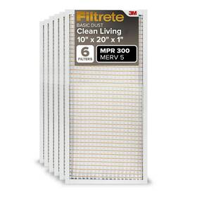 3-mont Filtrete 638060263358 10x20x1 Ac Furnace Air Filter 5 Mpr 300 Capture Unwanted Particles