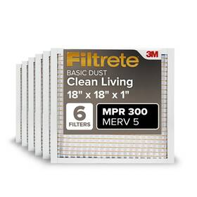 3-mont Filtrete 638060263389 18x18x1 Ac Furnace Air Filter 5 Mpr 300 Capture Unwanted Particles