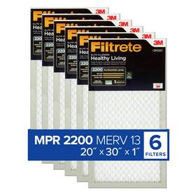 Filtrete 638060268131 20x30x1 Ac Furnace Air Filter Merv 13 Mpr 2200 Elite Allergen Bacteria And