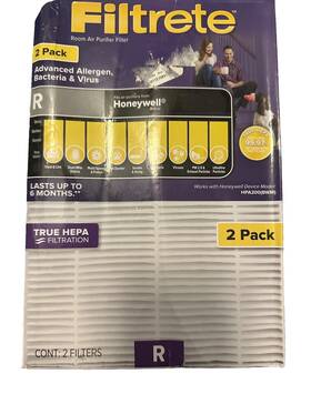 Filtrete 638060279311 Fapf-hw-r Hepa Room Air Purifier Filter - 2 Pack Size R New