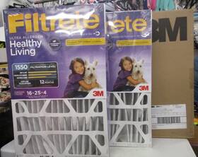 Filtrete 638060280140 Sealed 3m Allergen Bacteria And Virus Deep Pleat Filters 16x25x4 -2 Pk