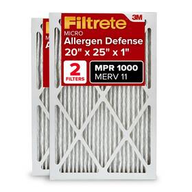 Filtrete 638060656358 20x25x1 Ac Furnace Air Filter Merv 11 Mpr 1000 Micro Allergen Defens
