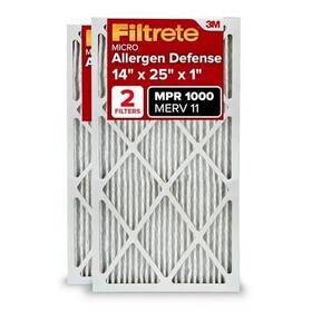 Filtrete 638060656365 14x25x1 Ac Furnace Air Filter Merv 11 Mpr 1000 Micro Allergen Defense 3-m