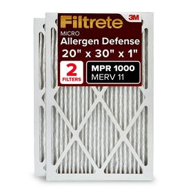Filtrete 638060656396 20x30x1 Ac Furnace Air Filter Merv 11 Mpr 1000 Micro Allergen Defens