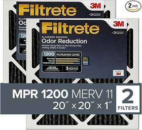 Filtrete 638060656495 20x20x1 Air Filter Mpr 1200 Merv 11 Allergen Defense Odor Reduction
