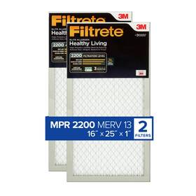Filtrete 638060656839 16x25x1 Ac Furnace Air Filter Merv 13 Mpr 2200 Elite Allergen Bacteria And Vir