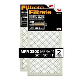 Filtrete 638060656990 20x30x1 Air Filter Mpr 2800 Merv 14 Healthy Living Ultrafine Particle Reducti