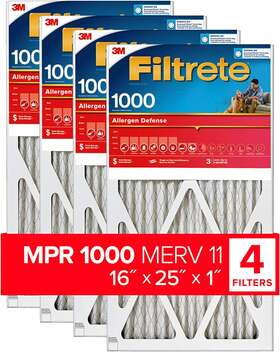 Filtrete 689991491655 16x25x1 Ac Furnace Air Filter Mpr 1000 Micro