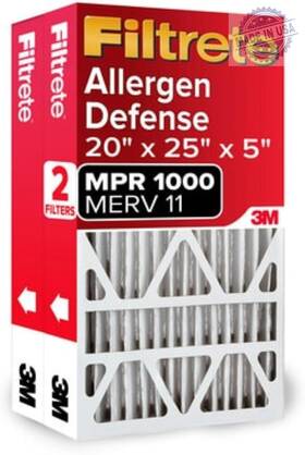 Filtrete 689995749462 20x25x5 Ac Furnace Air Filter Mpr 1000 Merv 11 Fits Lennox Devices