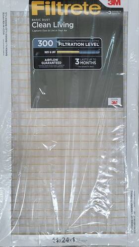Filtrete 691162258646 14x24x1 Ac Furnace Air Filter Merv 5 Mpr 300 6 Pack