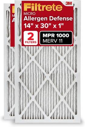 Filtrete 691202669074 14x30x1 Ac Furnace Air Filter Merv 11 Mpr 1000 Micro Allergen 1-inch