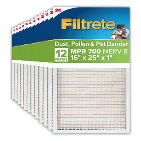 727-6pk-ec Filtrete 12 Pack 16 X 30 1 Air Filter 6 Hvac Mpr 700 Merv 8 Dust Pollen