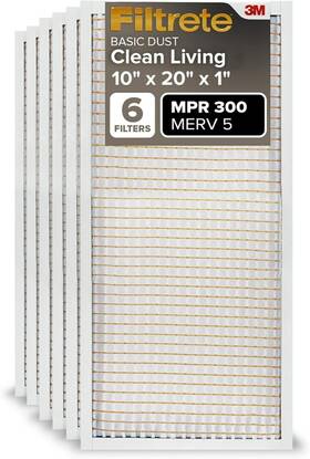 Filtrete 730263941771 10x20x1 Air Filter Mpr 300 Merv 5 6 Pack 275 Read