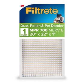 747-4 Filtrete 20 Inch W X 22 H 1 Polypropylene 700 Mpr Pleated Air Filter 4pk