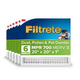 94713054 Filtrete 6pk 20ftftx20ftftx1ftft Mpr 700 Merv 8 Dust Pollen And Pet Dander
