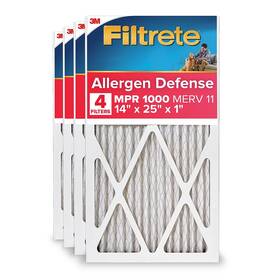 9804-4ca Filtrete Allergen Defense 14 Inch X 25 1 Pleated Air Filter Merv 11 4/carton