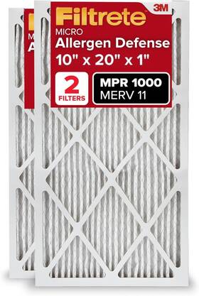 9807-2-3p Filtrete 10x20x1 Ac Furnace Air Filter Merv 11 Mpr 1000 Micro Allergen Defense 3-mont