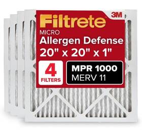 9826-4 Filtrete 3m 20x24x1 Mpr 1000 Merv 11 Allergen Defense Furnace Filters - 4 Pack