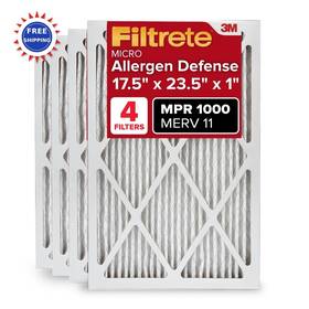 9829-4 Filtrete Filter Furnace Air 17.5x23.5x1 Merv 11 Micro Allergen Defense 4 Pack