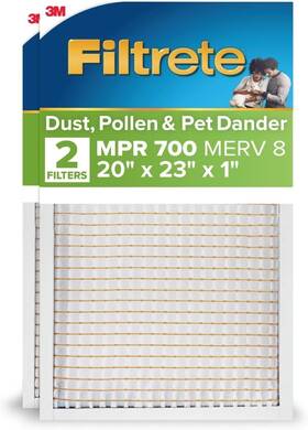 A6gr11sqh Filtrete 20x23x1 Ac Furnace Air Filter Mpr 700 Merv 8 Tough On Pollen
