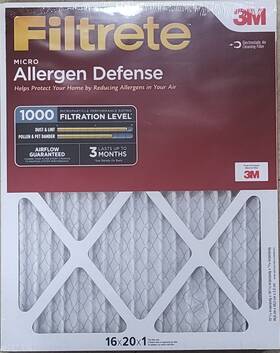 Ad00-2pk-1e Filtrete 16 Inch X 20 1 Mpr 1000 Merv 11 Air Filters 2 Pack
