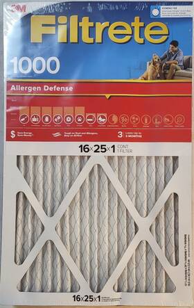 Ad01-5pk-e1 Filtrete 16 Inch X 25 1 Mpr 1000 Merv 11 Air Filters 3 Pack Ad01-5pk-e1 Filtrete 16 Inch X 25 1 Mpr 1000 Merv 11 Air Filters 3 Pack