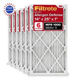 Ad04-6pk-1e Filtrete Filters 14x25x1 Inch Merv 11 Micro Allergen 6 Pack Air Furnace 1000