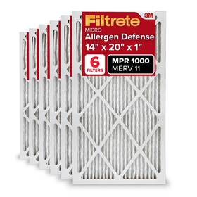 Ad05-6pk-1e Filtrete 14x20x1 Ac Furnace Air Filter Merv 11 Mpr 1000 Micro Allergen Defense 3-m