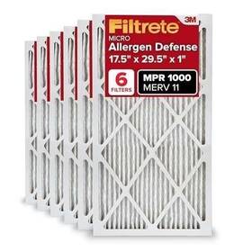 Ad56-6pk-1e Filtrete 17.5x29.5x1 Ac Furnace Air Filter Merv 11 Mpr 1000 Micro Allergen