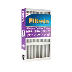 Dp03-2 Filtrete 20x25x4 Air Filter Mpr 1550 Merv 12 Ultra Allergen Reduction 1 Filte