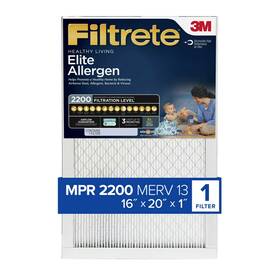 Ea00-4-wmt Filtrete 16x20x1 Air Filter Mpr 2200 Merv 13 Elite Allergen Reduction 1pc