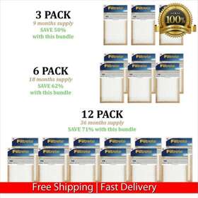 Filtrete Fbl-3pk Filtrete- Air-filter Pleated Furnace Replacement Pad Dust Pack 3 6 12 New